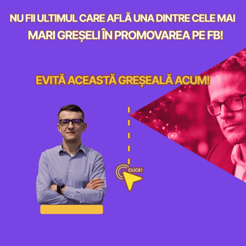 Un baiat in camasa explica ca firma marketing ce greseala sa eviti in promovare
